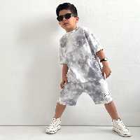 ست تیشرت شلوارک اسپرت کوالا پنبه ای  فوق العاده باکیفیت مناسب 1 تا 7 سال