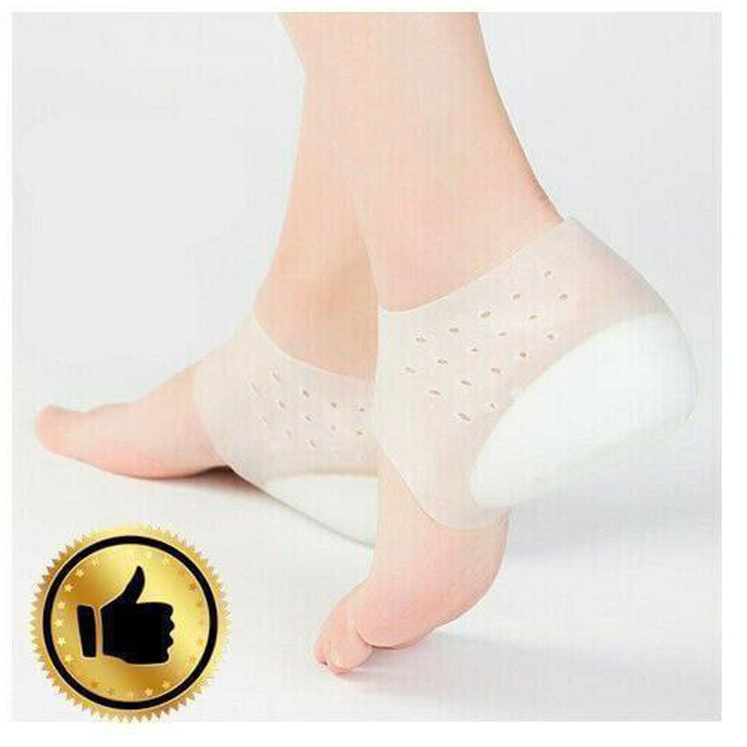 یک جفت جوراب سیلیکونی رفع کننده ترک پینه و خار پاشنه پا جوراب افزایش قد سیلیکونی