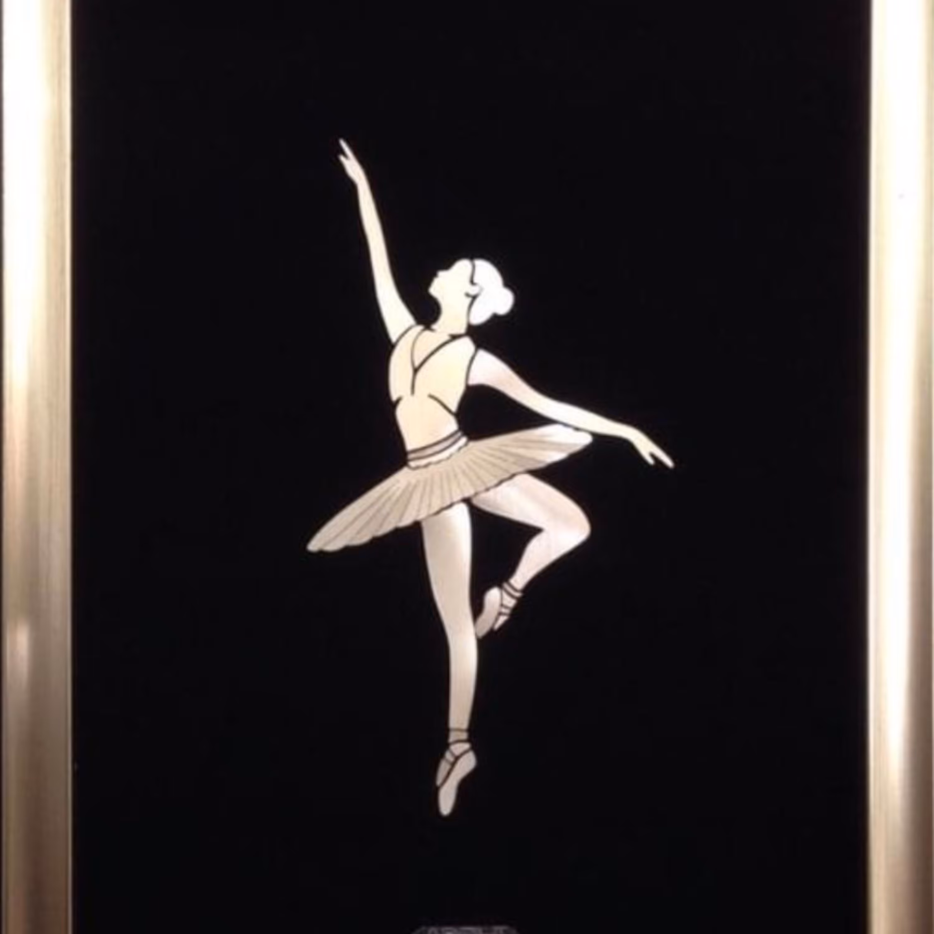 تابلو گل نقره مدل باله