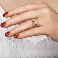 انگشتر ژوپینگ مدل لوتوس طرح طلا رنگ ثابت ضد حساسیت AAE-168