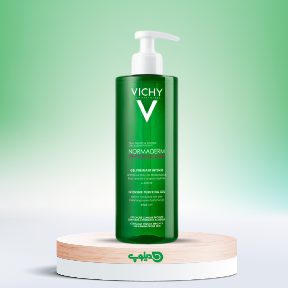 ژل شستشوی صورت ویشی مدل Normaderm مخصوص پوست چرب حجم 400 میل