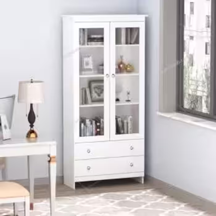 کتابخانه درب شیشه ای کد kt4