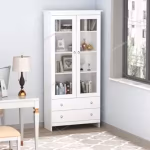 کتابخانه درب شیشه ای کد kt4