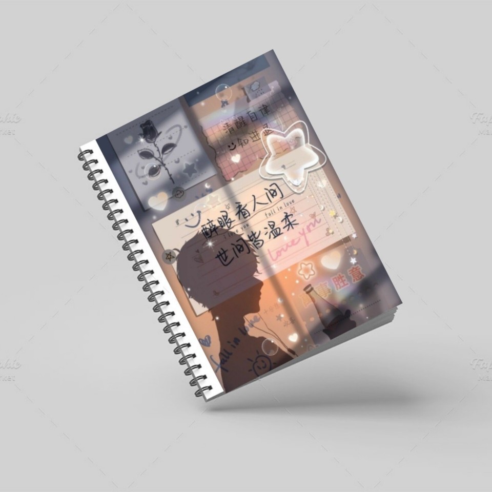 دفتر سیمی طرح mood boy