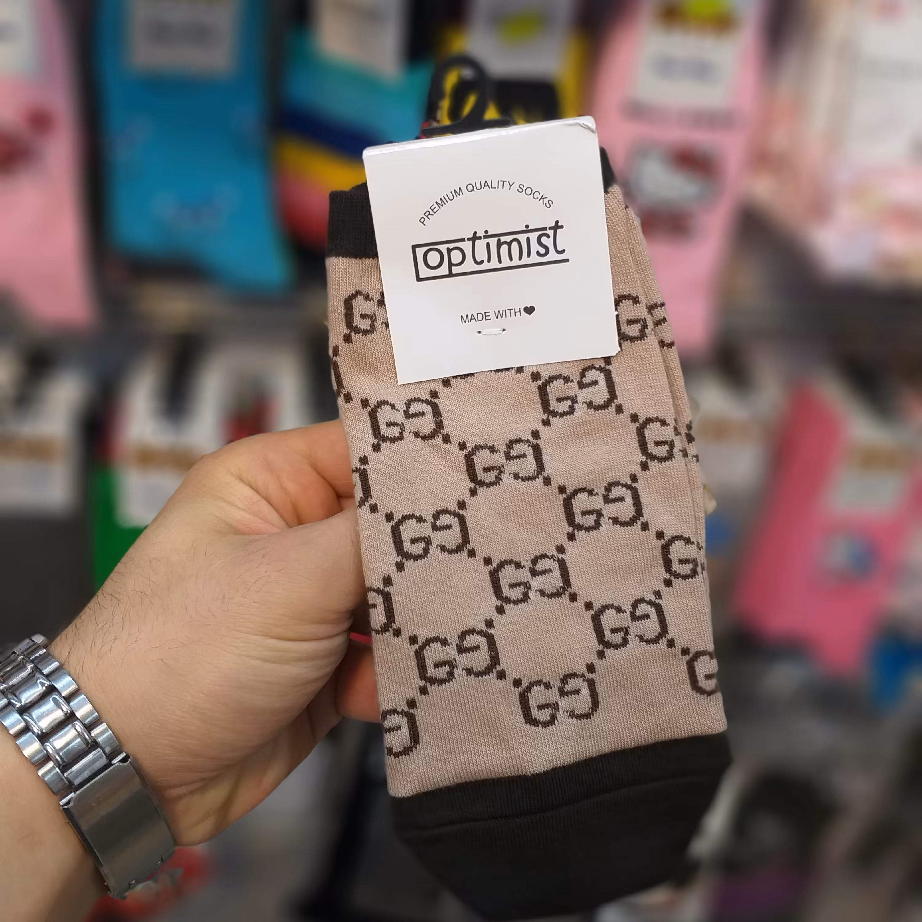 جوراب مچی طرح گوچی