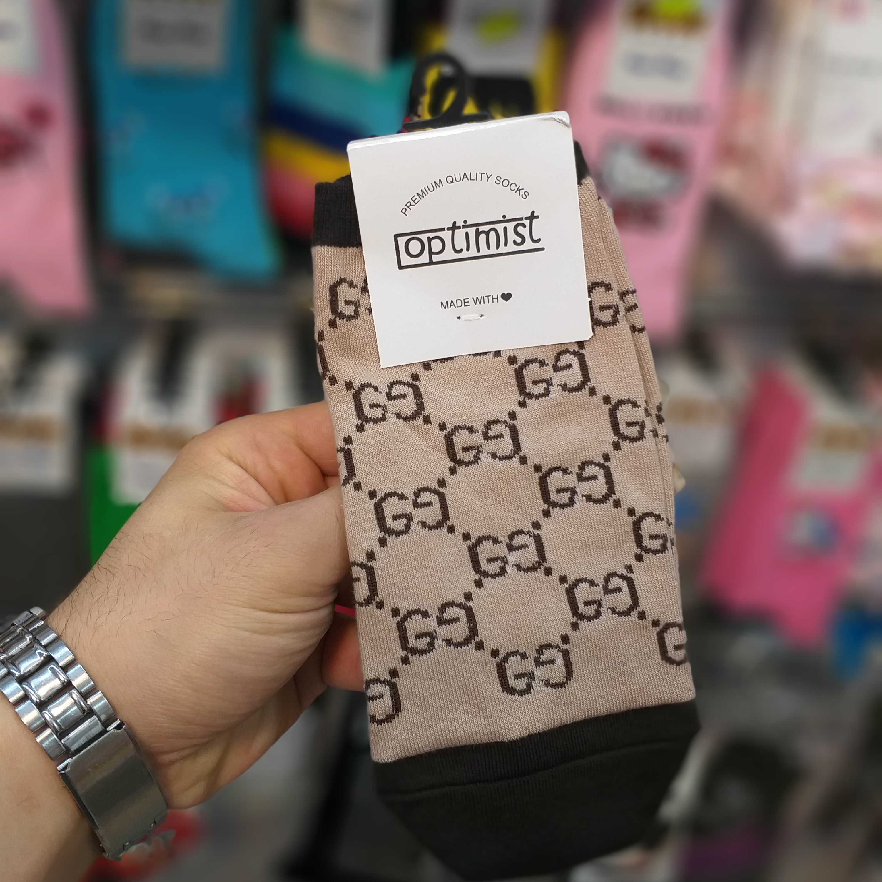 جوراب مچی طرح گوچی