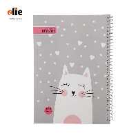 دفتر سیمی 100 برگ فانتزی ایمان طرح گربه ملوس