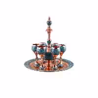 شربت خوری فیروزه کوبی مدل F016 مجموعه 8 عددی