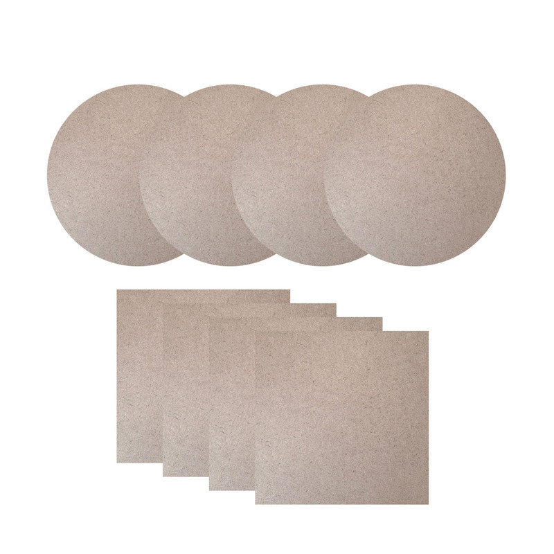 اسلایس چوبی مدل بیس رنگ و رزین s10.4c9.4 مجموعه 8 عددی