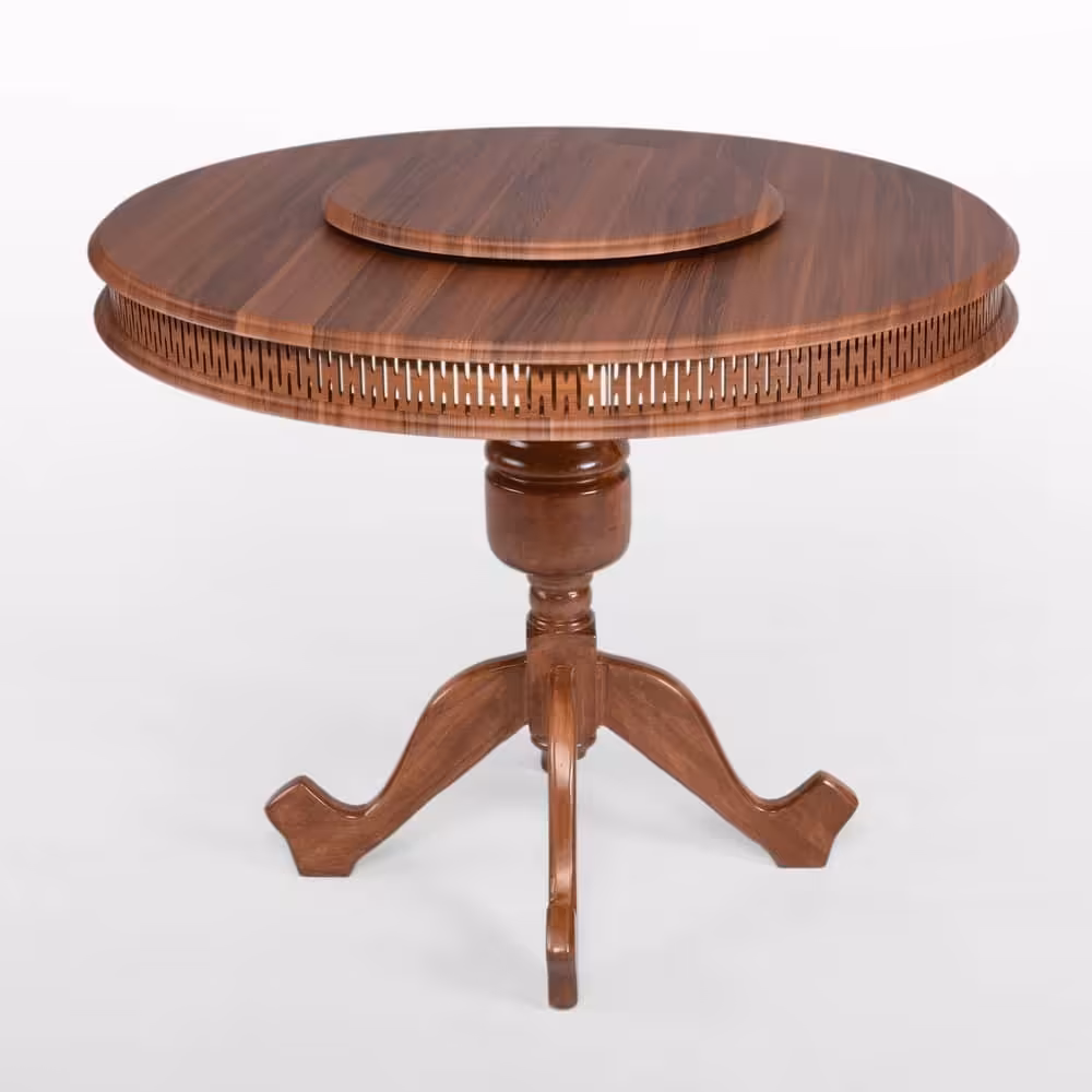 میز غذاخوری گرد با صفحه گردان