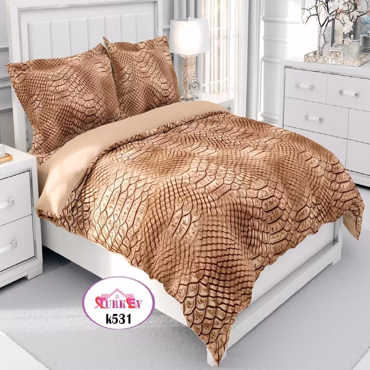 سرویس روتختی ترک إو turkev کد K-531 دونفره 6 تکه