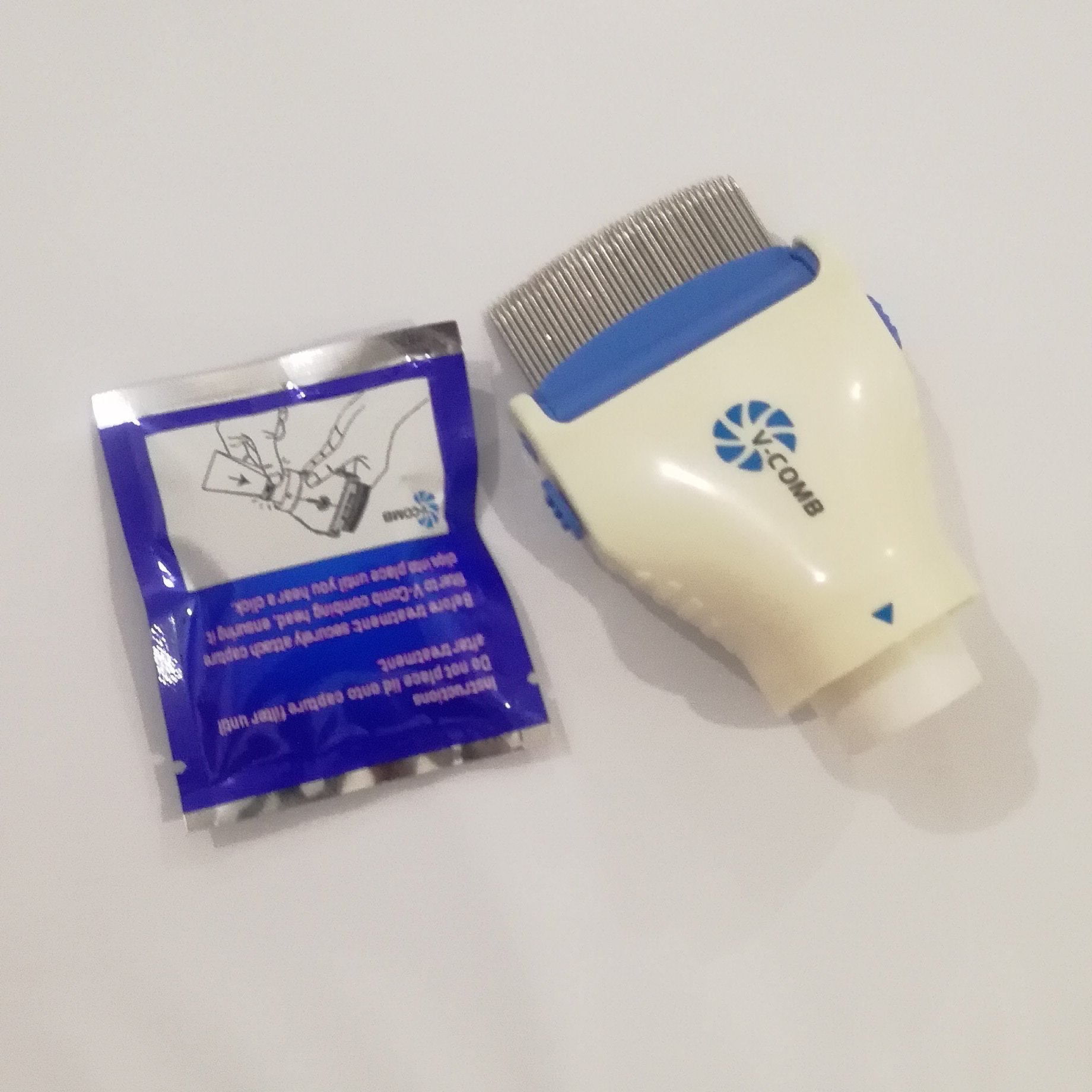 یدکی ست دو عددی شانه شپش گیر و فیلتر شپش گیر وی کامب V COMB اصلی