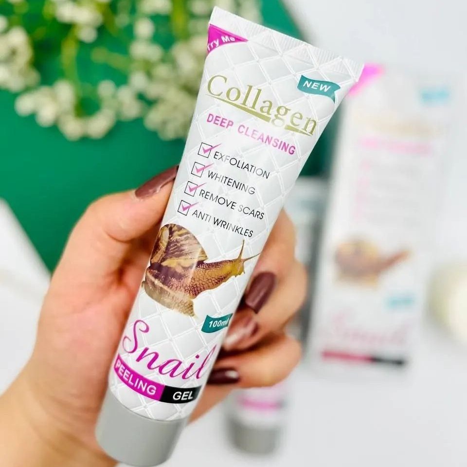 ژل لایه بردار  تیوپی کلاژن و حلزون peeling 