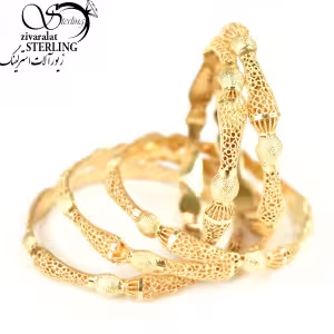 النگو کویتی نقره طرح حصیری کد8