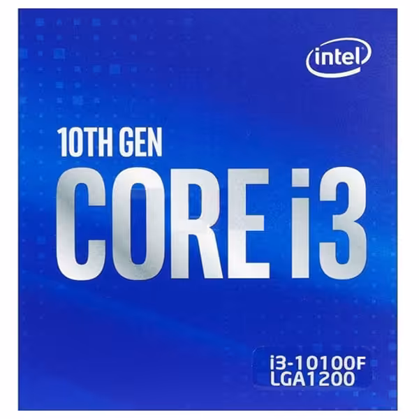 پردازنده مرکزی اینتل سری Comet Lake مدل Core i3 10100F BOX