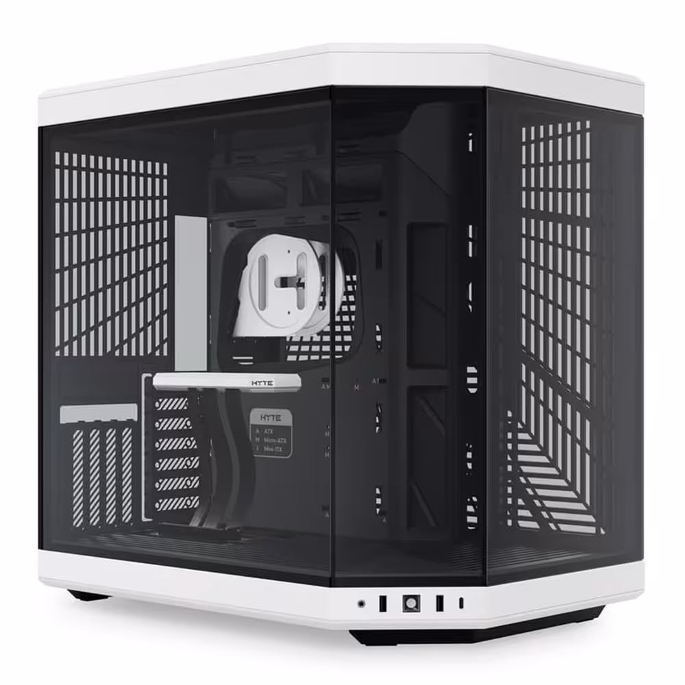 کیس کامپیوتر هایت مدل Y70 White/Black