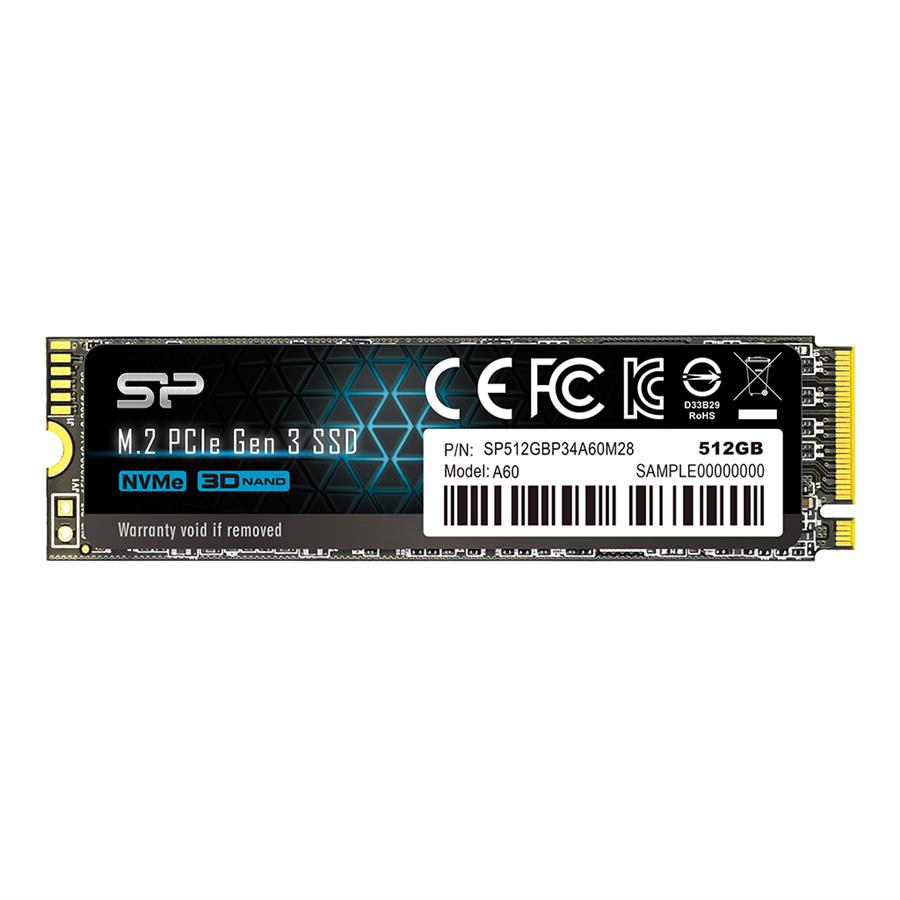 اس اس دی سیلیکون پاور مدل P34A60 PCIe Gen3×4 ظرفیت 512 گیگابایت
