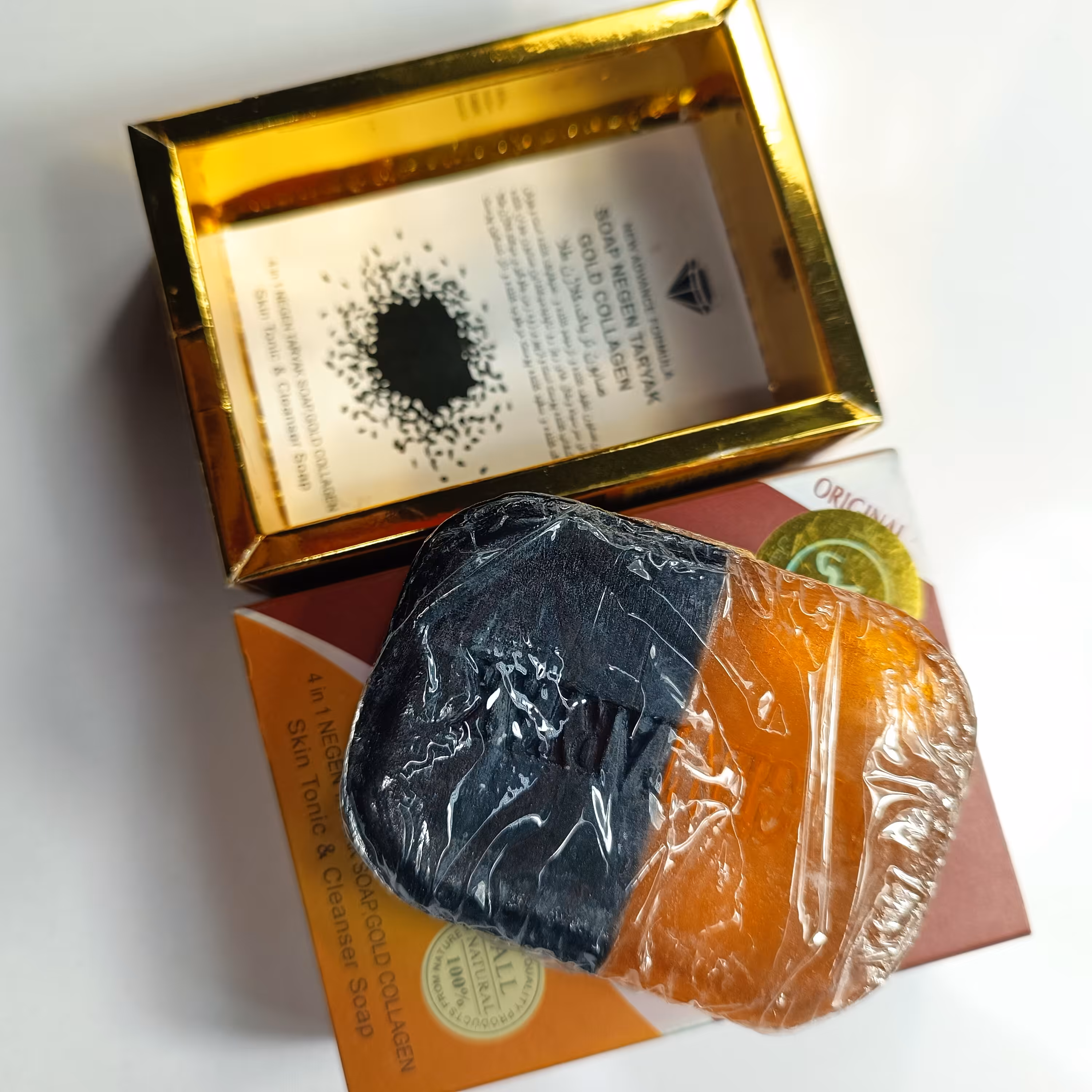 صابون کلاژن طلا اصل هولوگرام دار