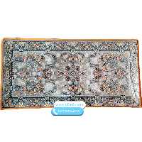 پشتی فرش ماشینی 700شانه طوسی طرح افشان کد 36