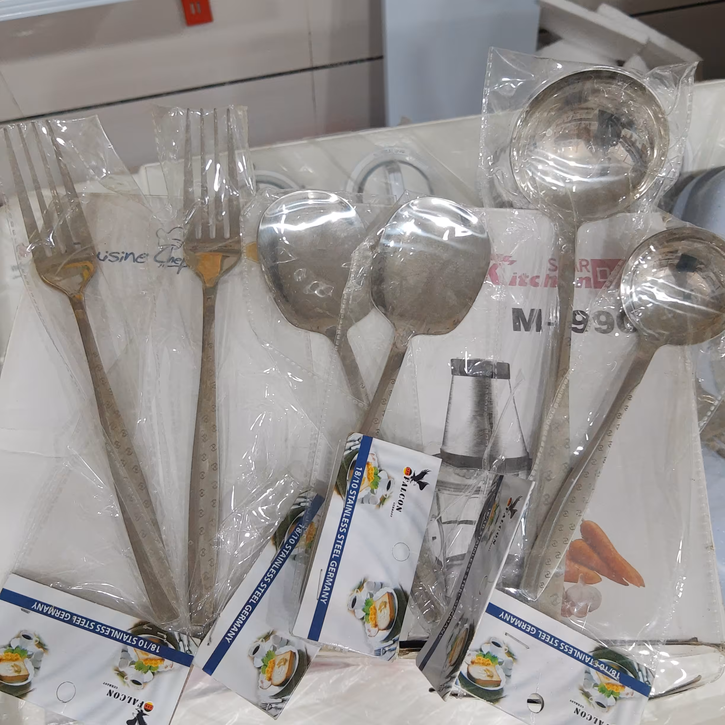 کفگیر و ملاقه و چنگال فالکن آلمان 