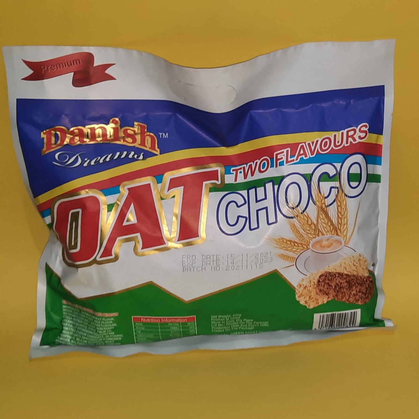 اوت چوکو،شکلات غلات رژیمی،سرشار از انرژی، حاوی 40 عدد شکلات 10 گرمی، ساخت کشور چین، وزن:400 گرم