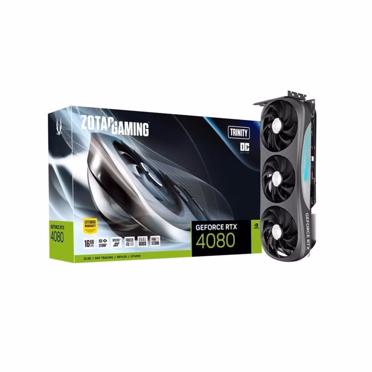 کارت گرافیک گیمینگ زوتک مدل GeForce RTX 4080 16GB Trinity OC