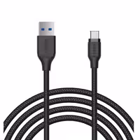 کابل تبدیل USB به USB-C آکی مدل CB-AC2 طول 2 متر رنگ مشکی با گارانتی آواژنگ