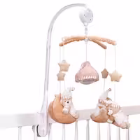 آویز تخت چراغدار طرح خرس کرمی fisher price