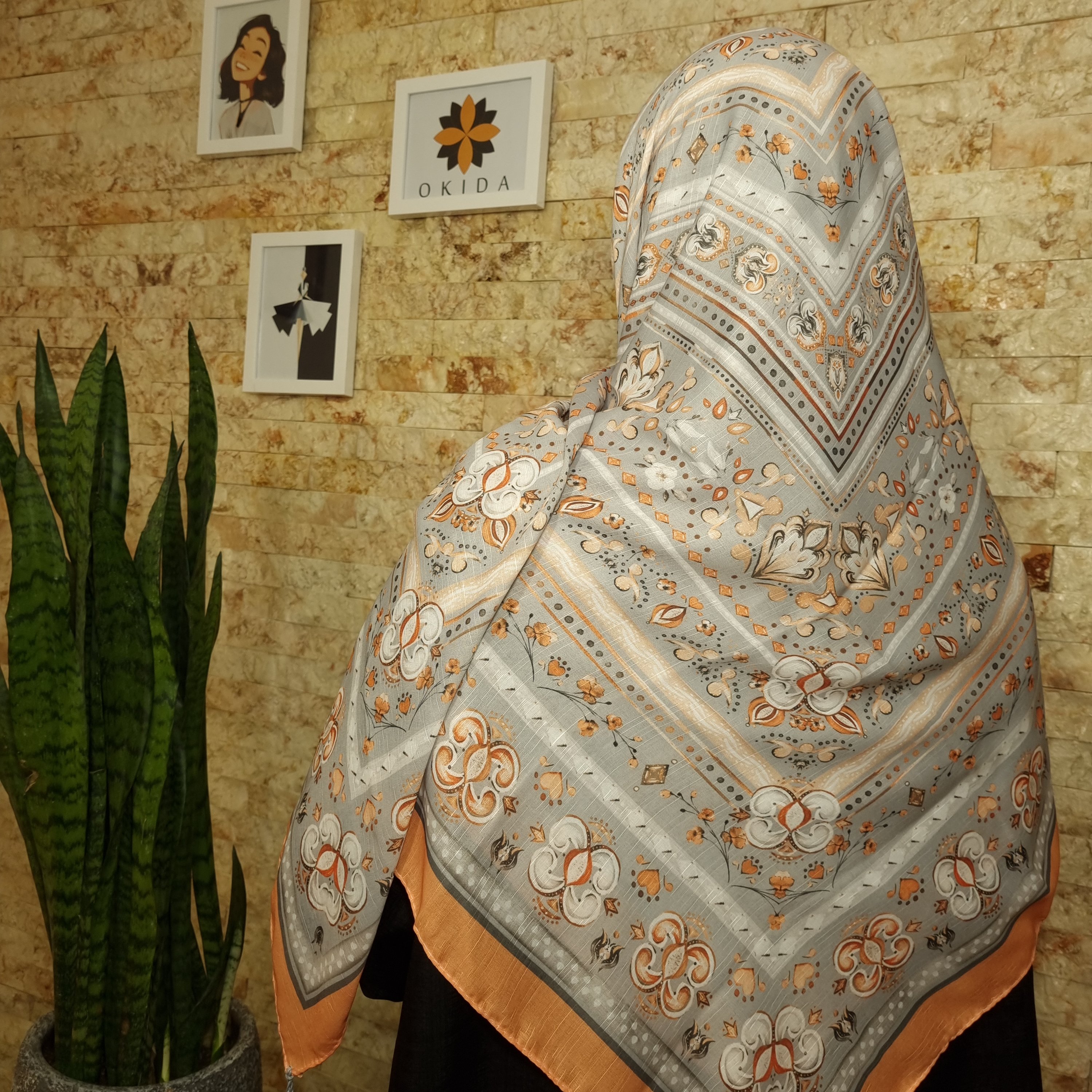 روسری نخی قواره بزرگ