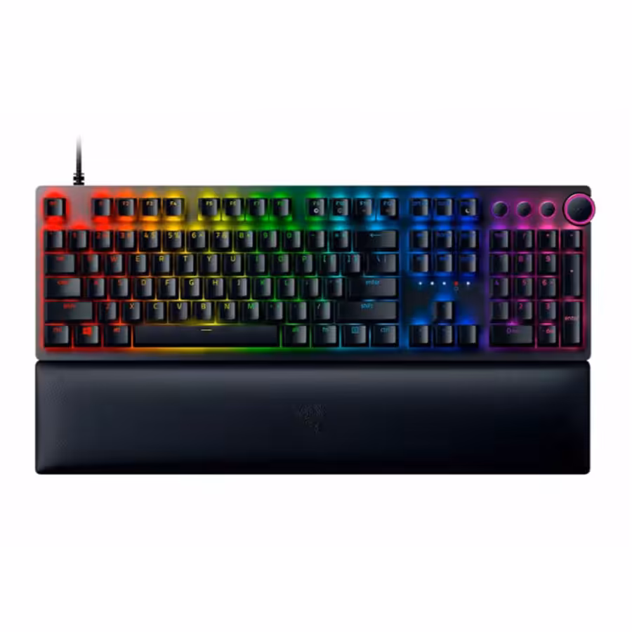 قیمت و خرید کیبورد گیمینگ باسیم ریزر مدل Huntsman V2 Purple Switch | یاس ارتباط