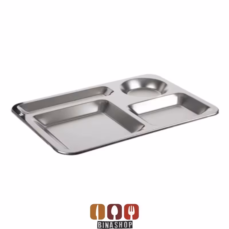 ظرف سلف چهارخانه استیل کد 2