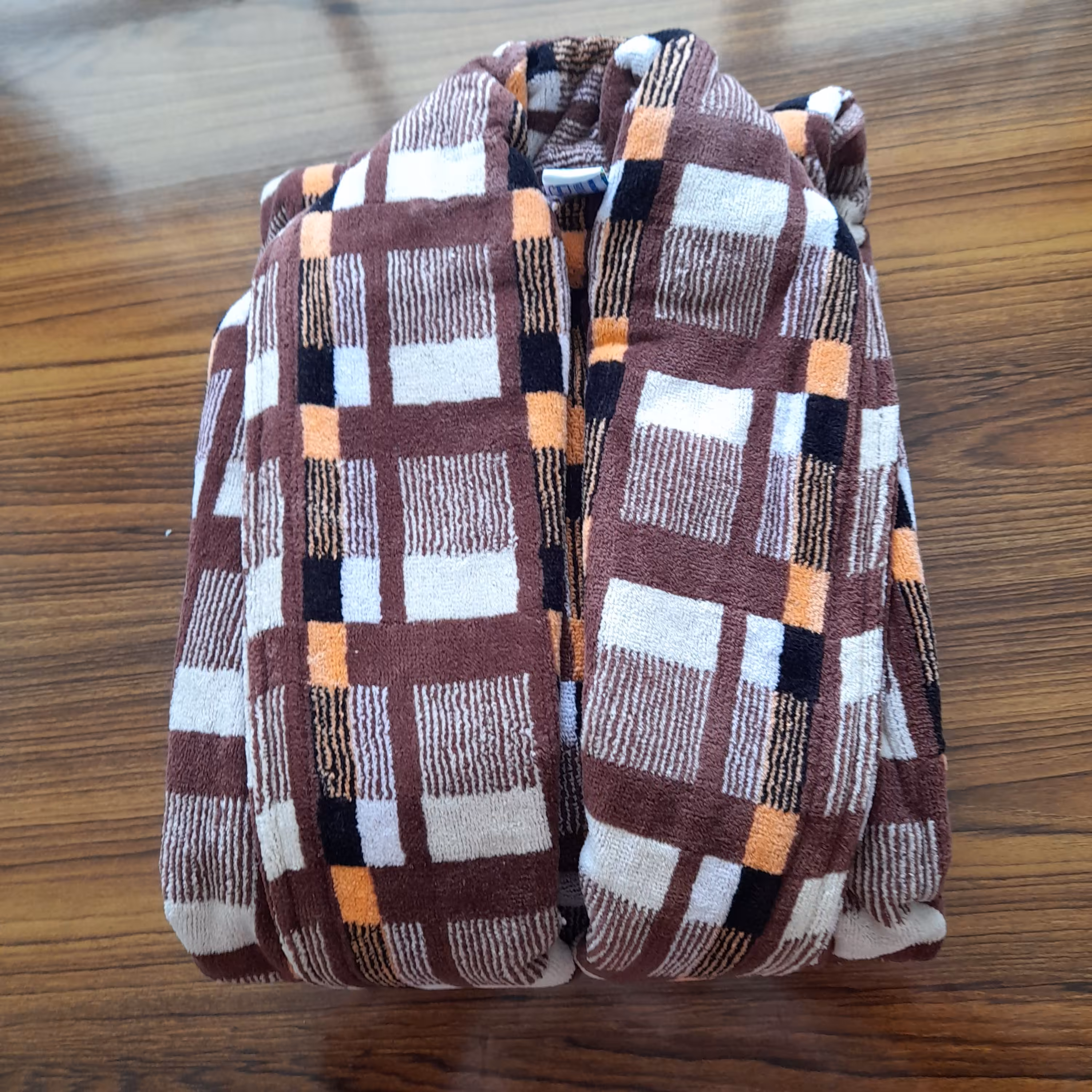 حوله پالتویی ترک ماندگار سایز 125 کیفیت اعلا قهوه ای روبدوشام تنپوش رزاق