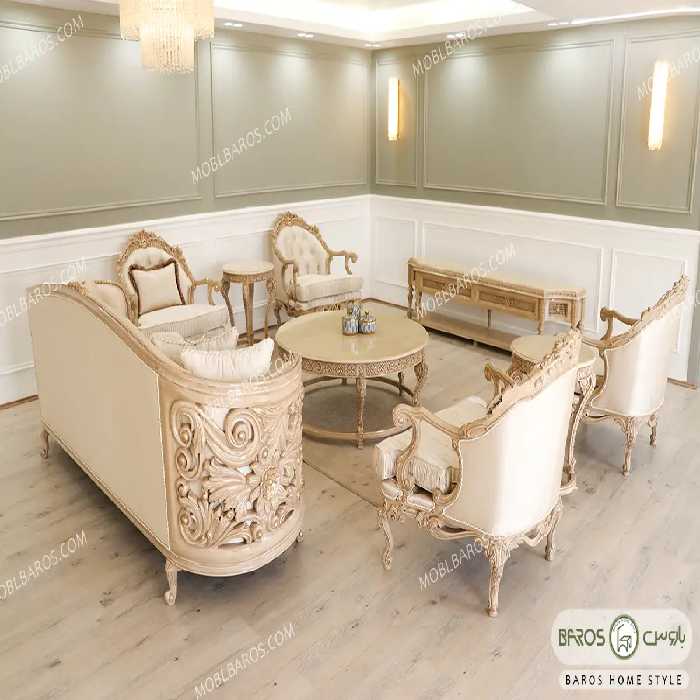 مبل کلاسیک سلطنتی مدل الینا کد 10