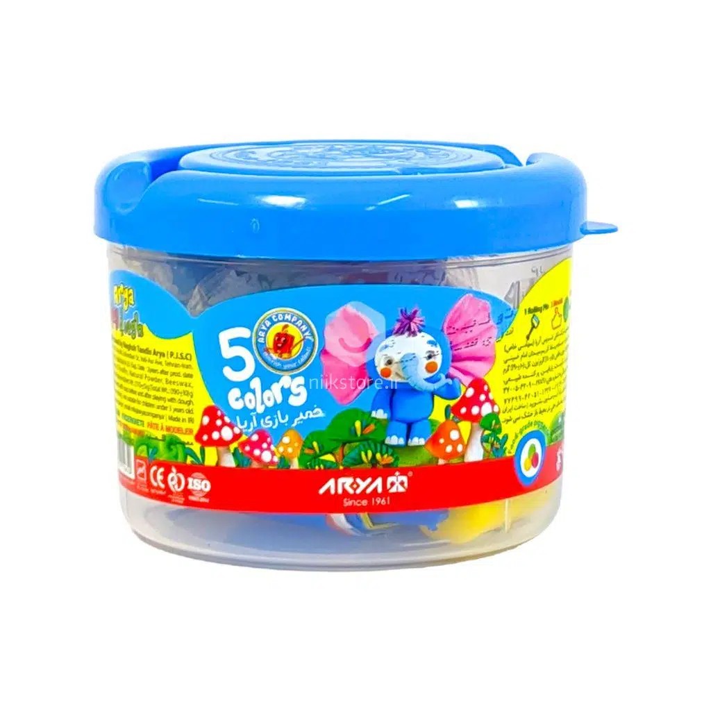 خمیر سطلی 5 رنگ آریا
