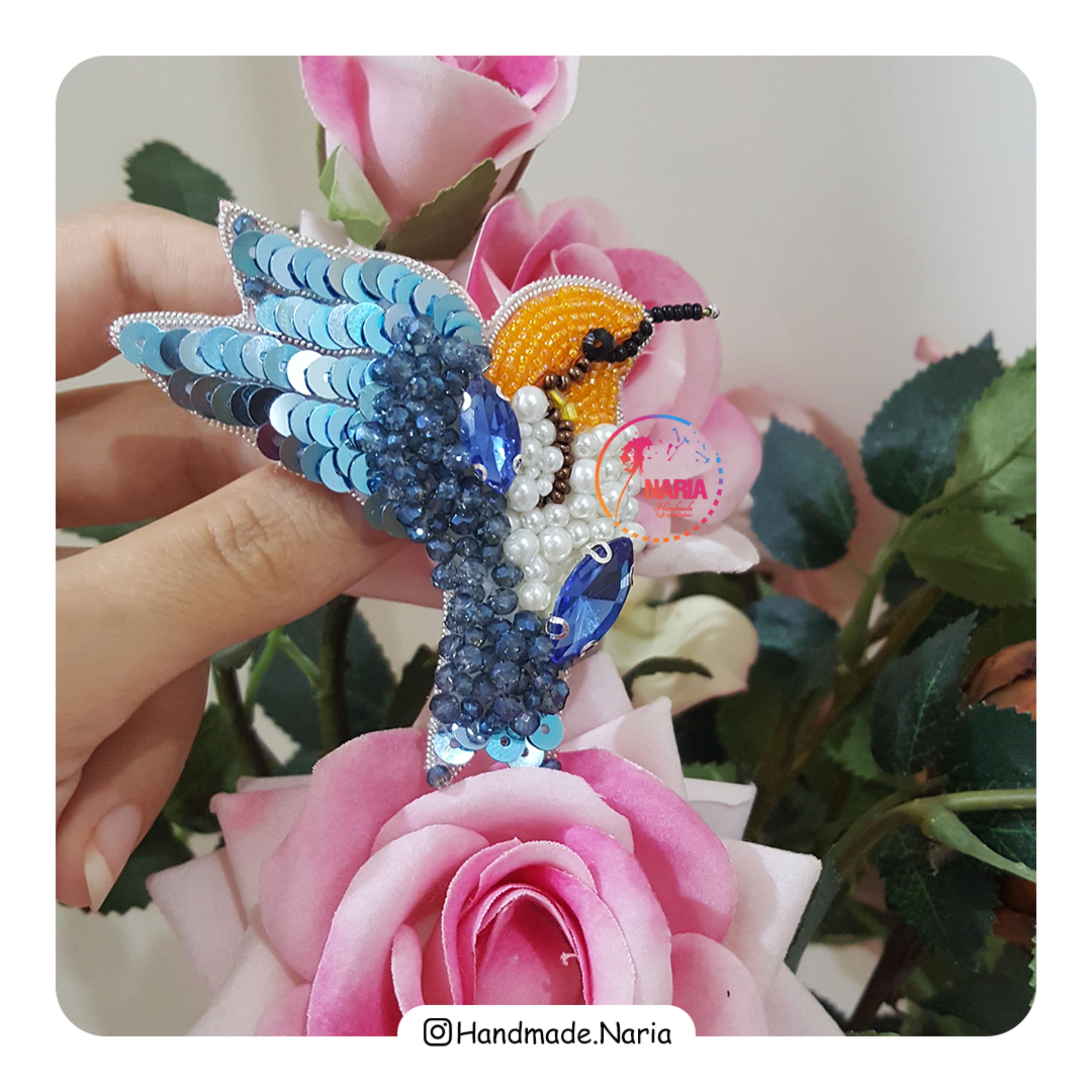 گلسینه جواهردوزی پرنده G23