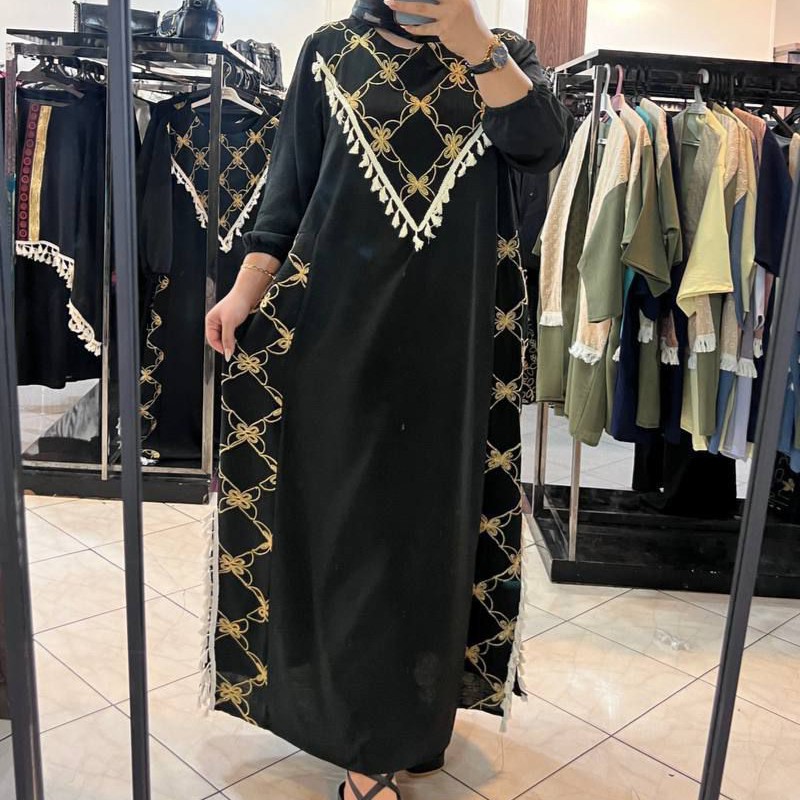 پیراهن مانتویی زنانه پیراهن محرمی زنانه مانتو بلند مشکی
