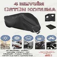 چادر موتورسیکلت مشکی YAMAHA X MAX 400 TECH MOTA TARPAULIN کیسه عقب سازگار اتصال قفل SIYAH AutoEN