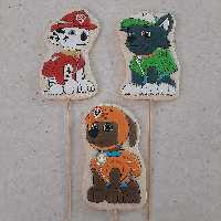 پک کوکی دکوراتیو رویال آیسینگ طرح تم سگ های نگهبان