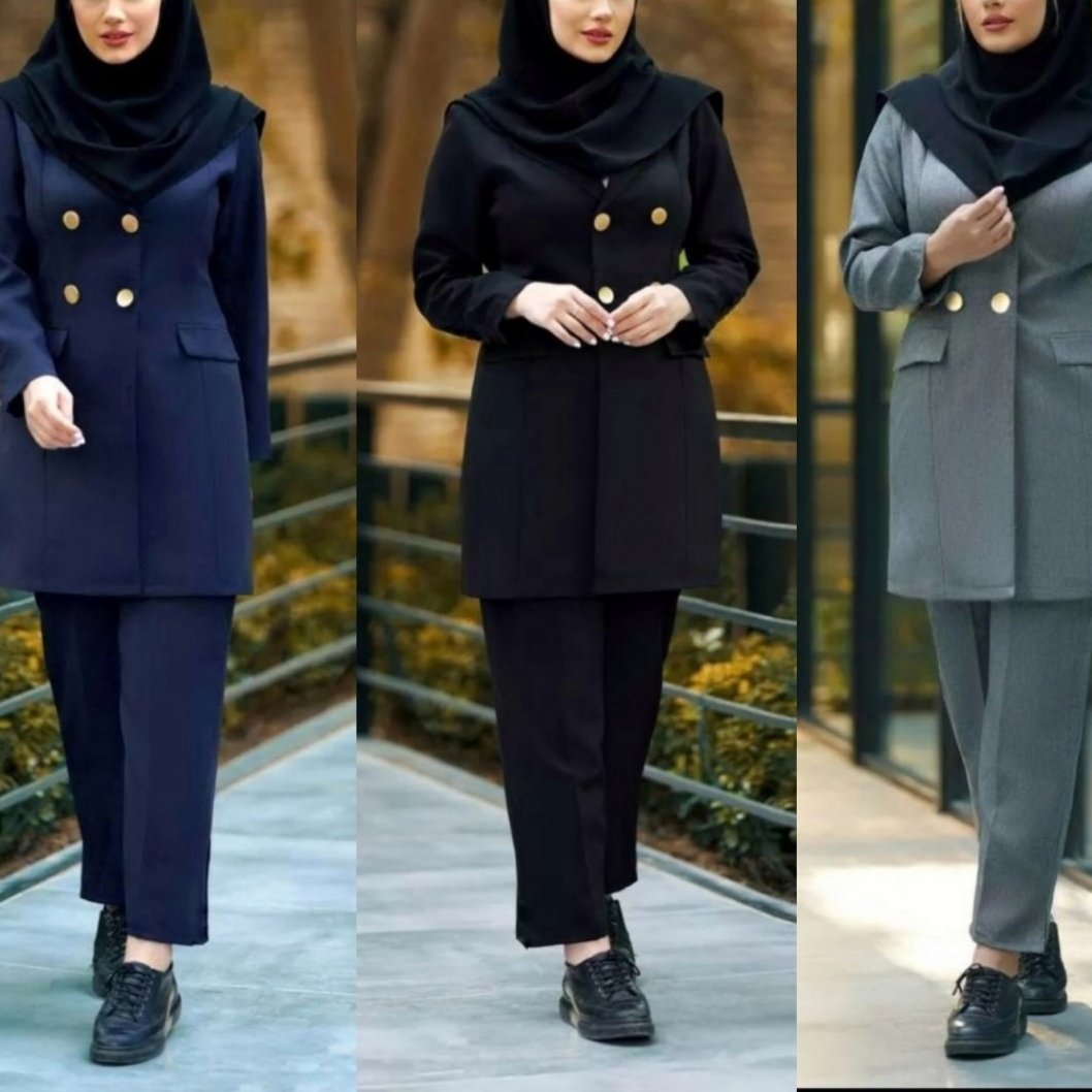 مانتو شلوار  کتی 