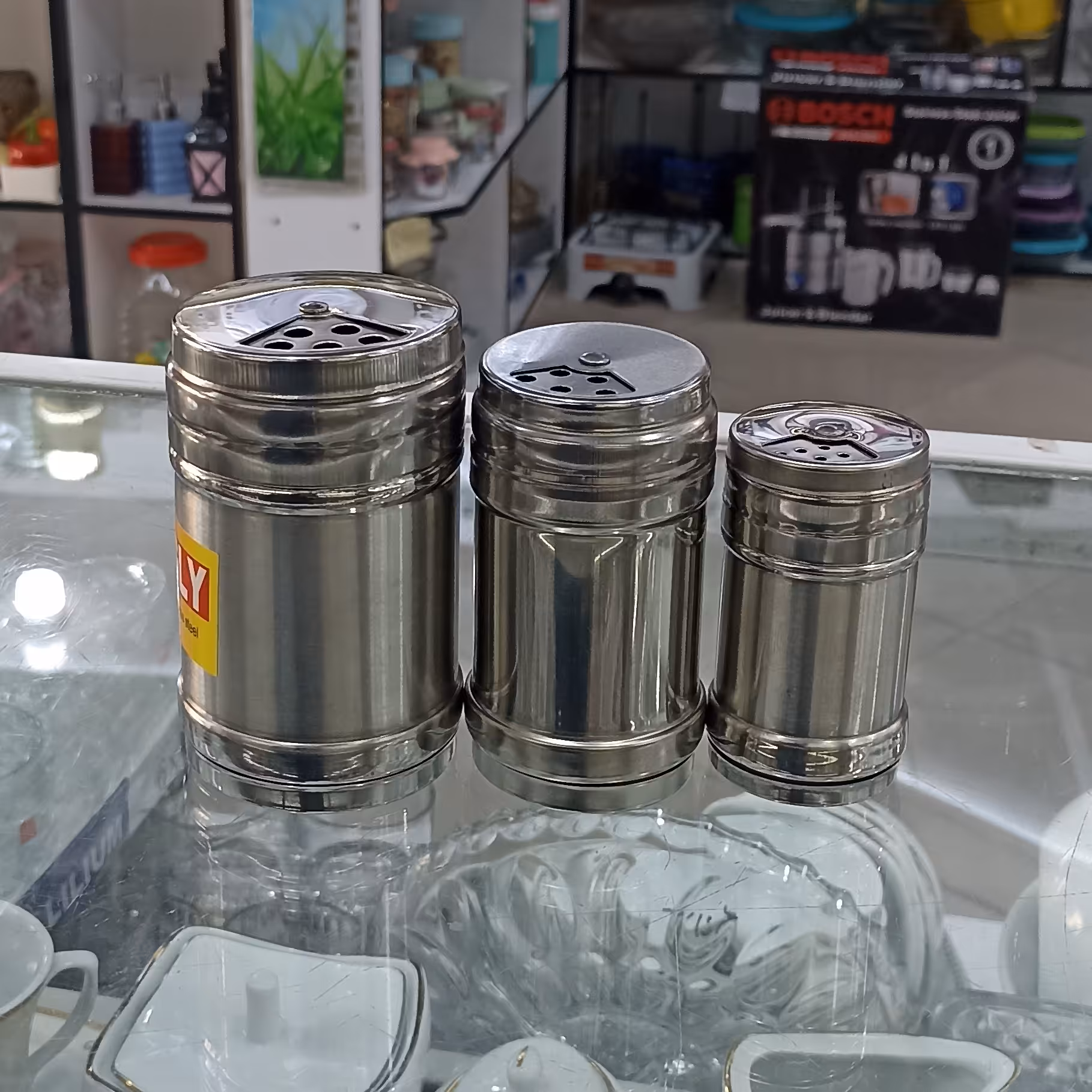 جا ادویه استیل بسته 3 عددی