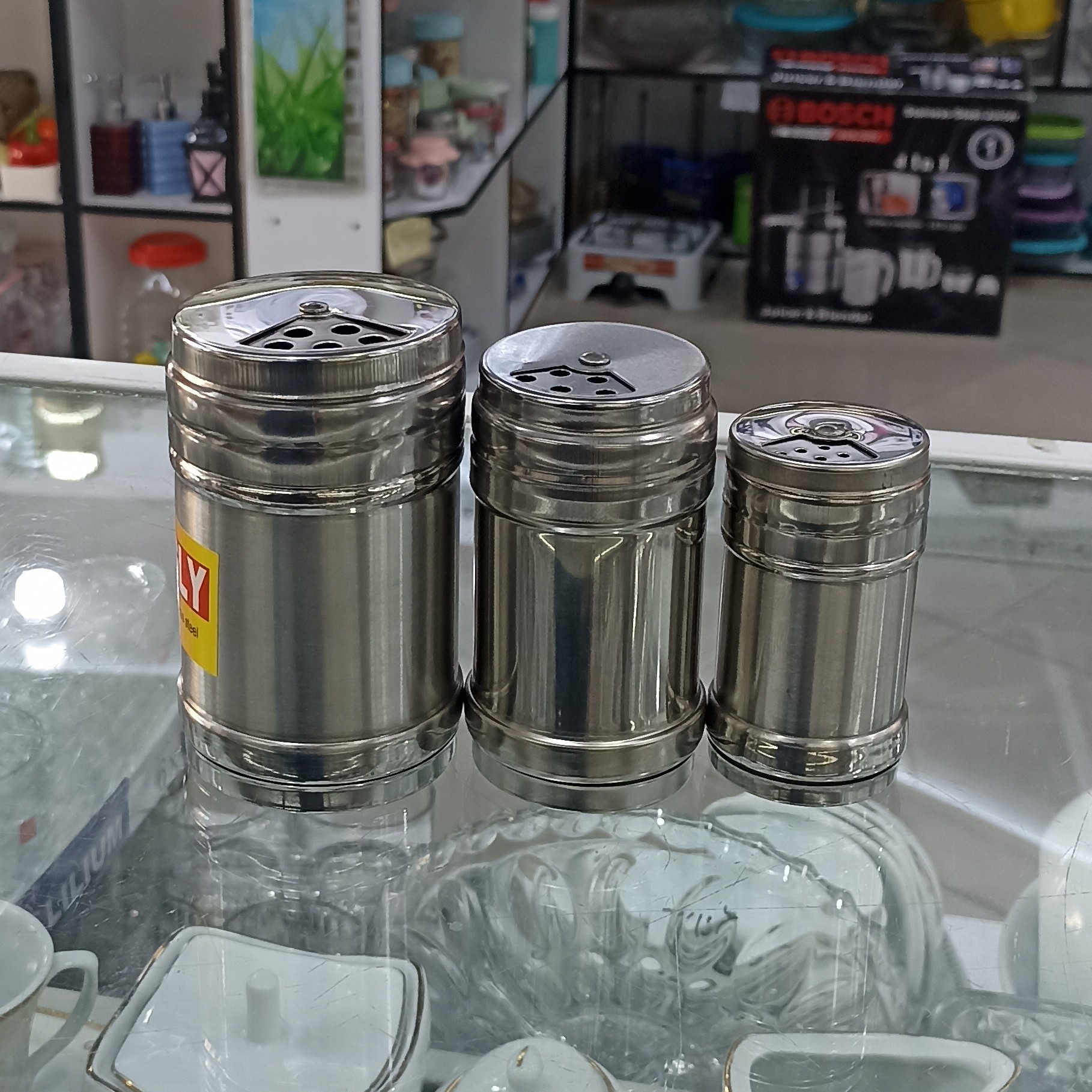 جا ادویه استیل بسته 3 عددی