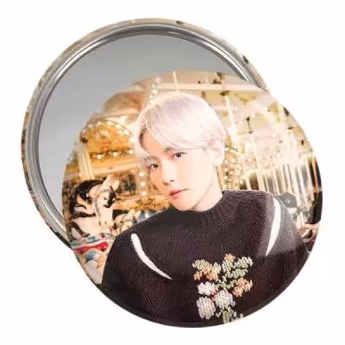 آینه جیبی خندالو مدل بکهیون گروه اکسو EXO کد 16769