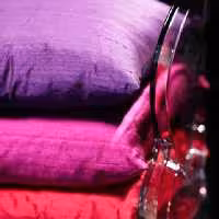 رویه کوسن های ابریشم صد در صد طبیعی بنفش ، قابل توجه صنف مبل  فروشان شیک