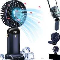 فن دستی قابل حمل 5سرعته یو اس بی  پنکه مینی شارژی FAYHIJUN  بی صدا  جیبی مسافرتی با ر آمازون  