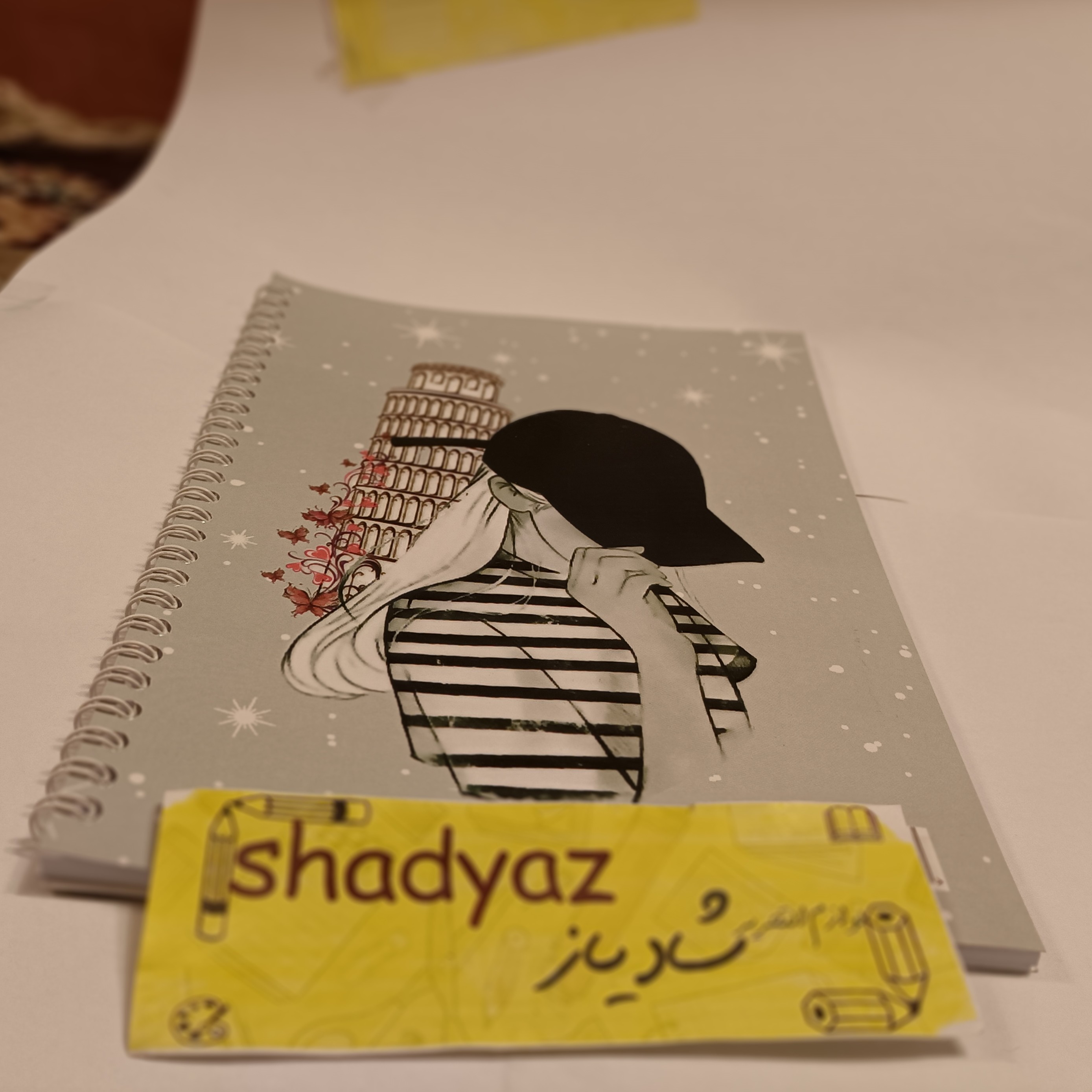 دفتر 50 برگ سیمی خط دار جلد مقوا کد 57