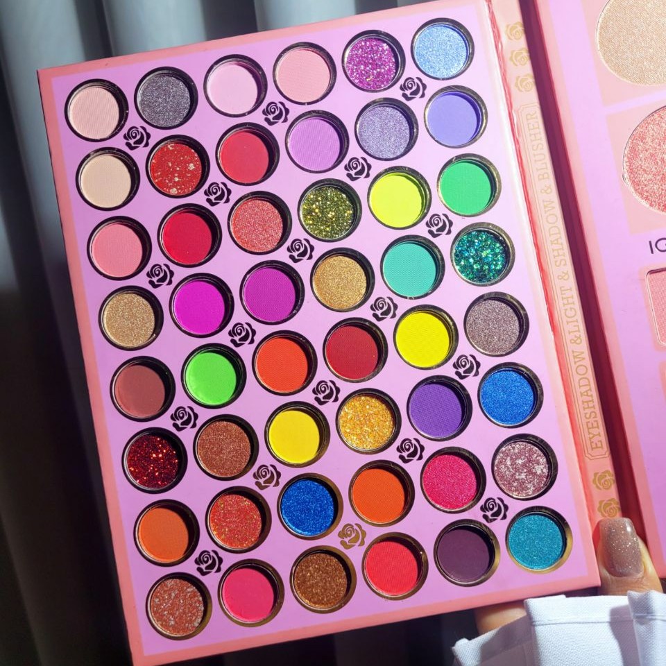 پالت حرفه ای چندکاره سایه چشم کانسیلر خشک رژگونه و هایلایتر