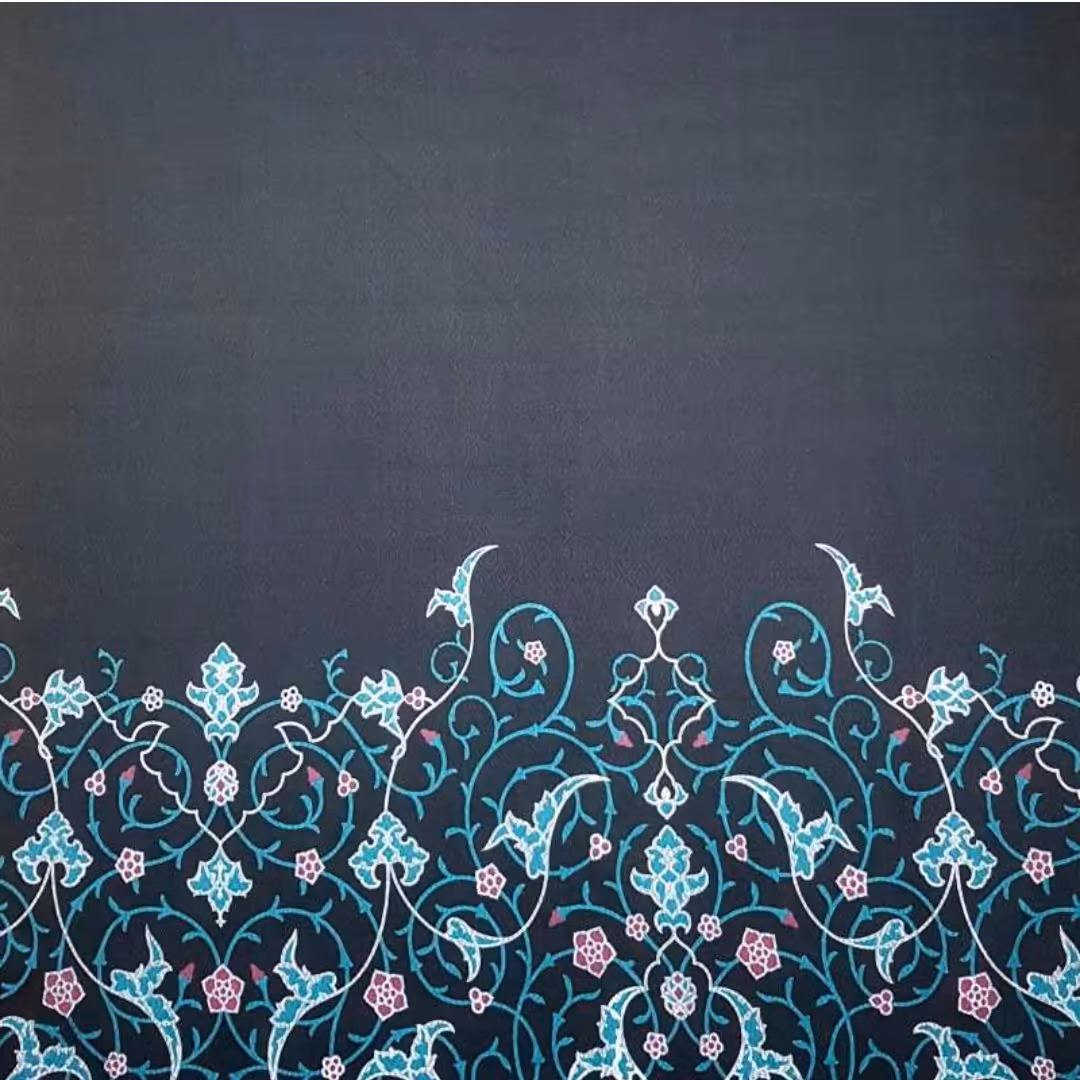 پارچه کرپ ژاکارد طرحدار پیچک عرض 160 