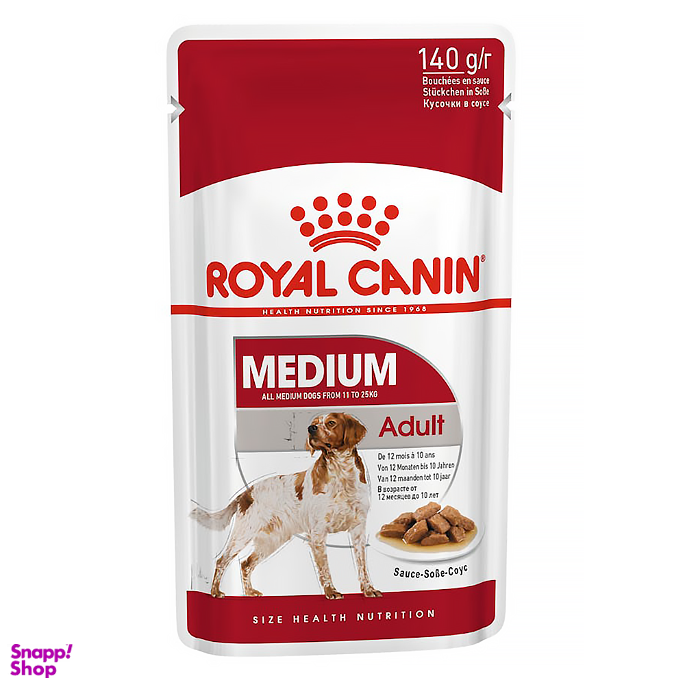 پوچ سگ رویال کنین مدل Medium Adult وزن 140 گرم