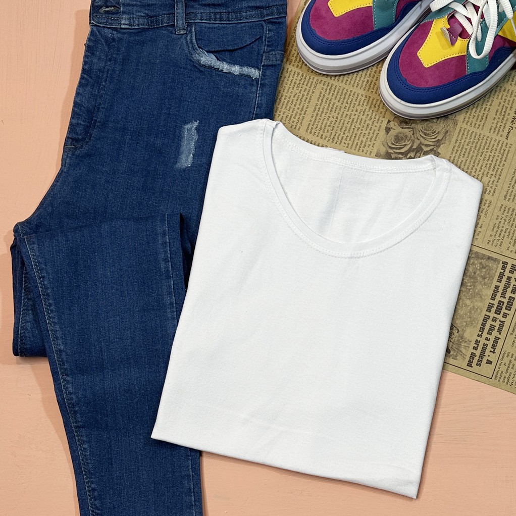 تیشرت نخ پنبه سوپر ساده 1