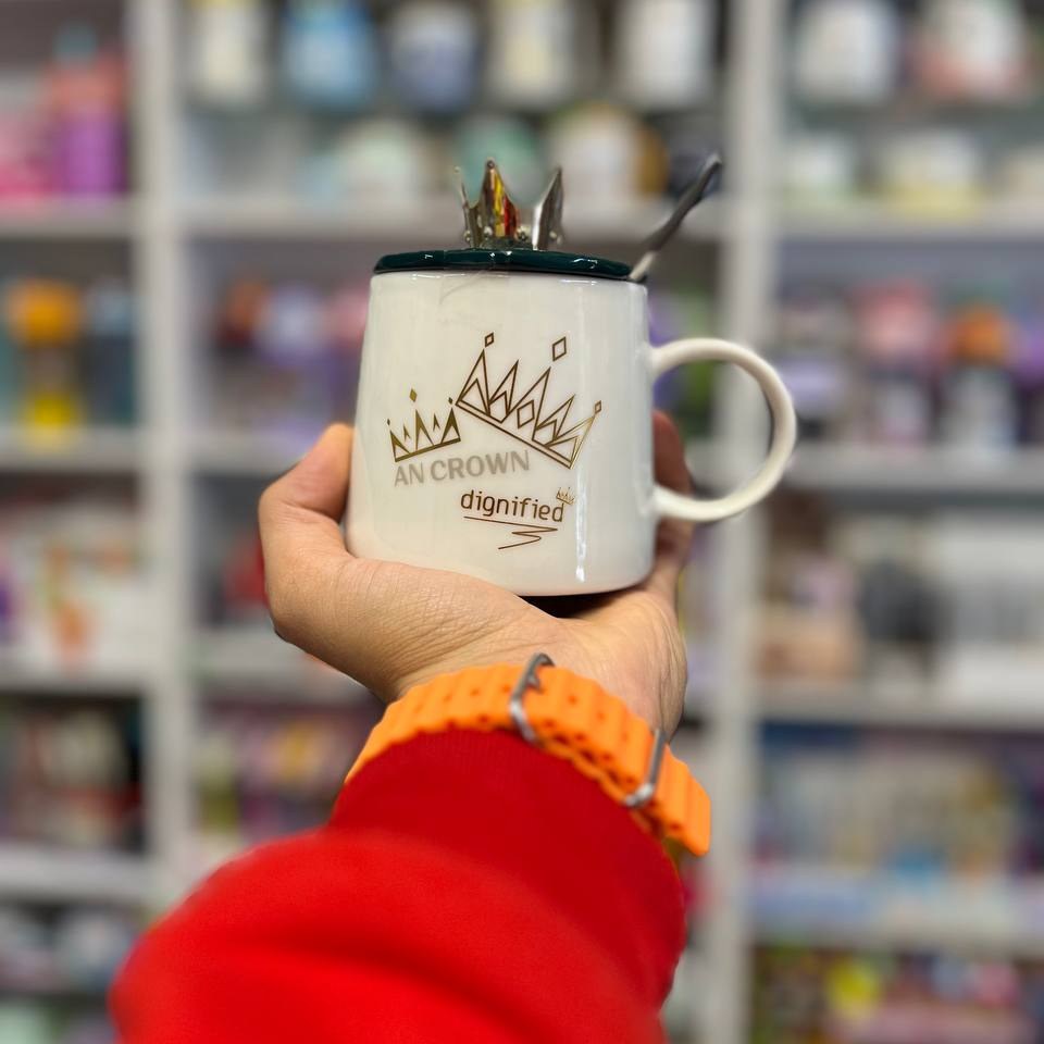 ماگ فانتزی طرح تاج دار 